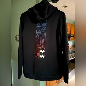 UA black with back design boys sweatshirt